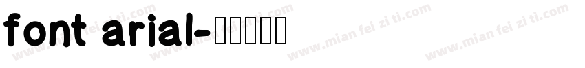 font arial字体转换